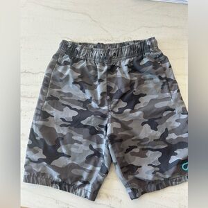 GAP Gray Camo Elastic-Waist Kids Shorts Quick Dry